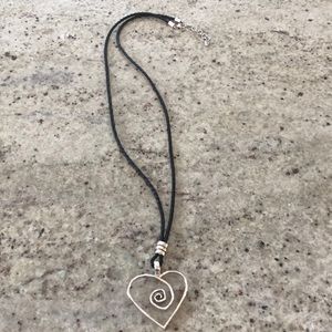 Long Brighton heart necklace